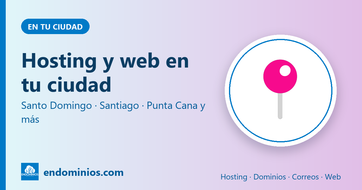 Hosting, diseño web y correos en tu ciudad: servicio 100% en línea