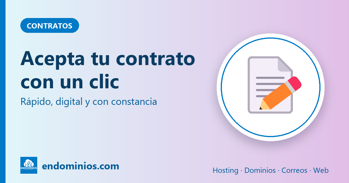 Contratos digitales: acepta tu contrato de servicios con un clic