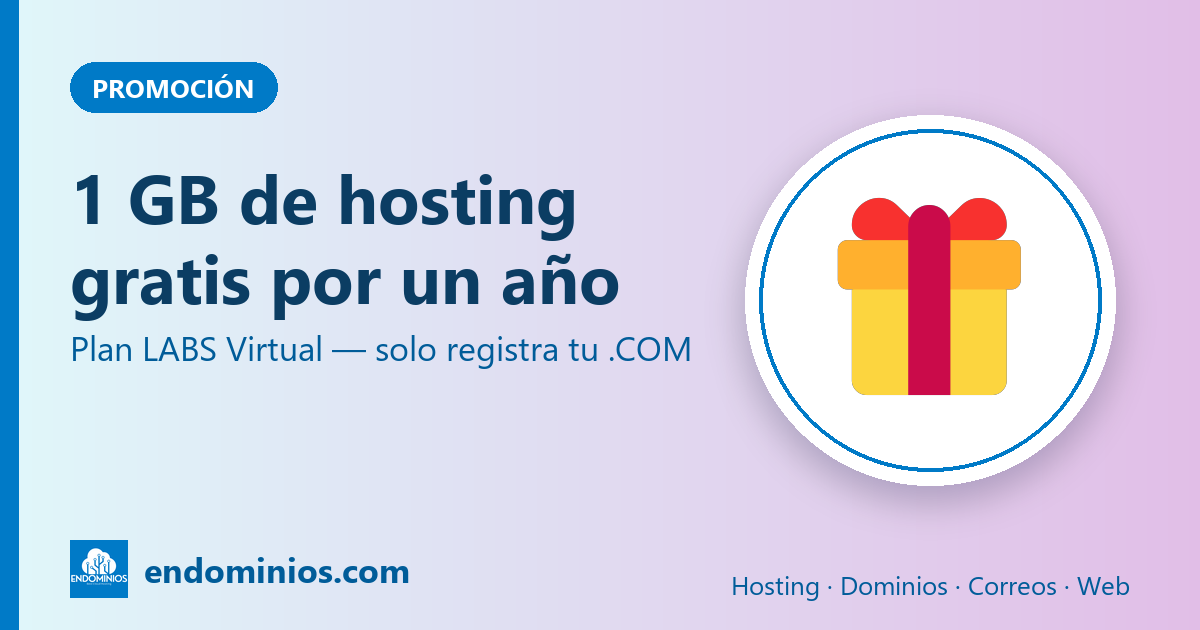 LABS Virtual: 1 GB de hosting gratis por un año